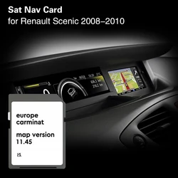Carminat 11,25 für Renault Scenic 2008 2010, Auto-GPS-SD-KARTE, England, Frankreich, Italien, Deutschland, Spanien, Polen, Niederlande, UA