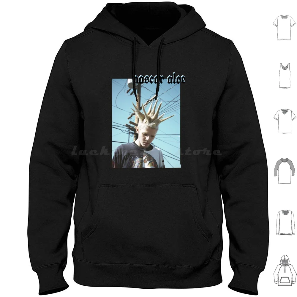 

Aloe T-Aloe Blue Hoodie Cotton Long Sleeve Aloe T Aloe Blue