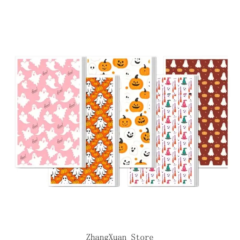 Packung mit 20 wasserlöslichen Halloween-Themen-Tonaufklebern für die Herstellung von Tonohrringen, 3 x – Detail 8