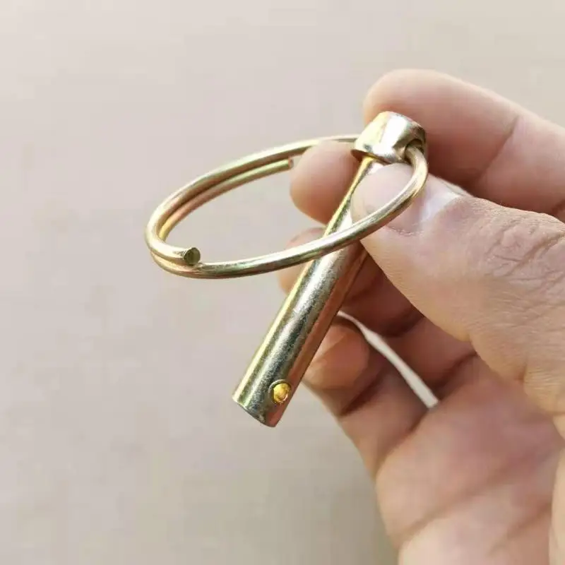10Pcs Safety Lynch Pin With Ring Anti Lost Lock Pin Heavy Duty Safety Fixing Locking Pins For Towing Trailer ATV UTV Fastener