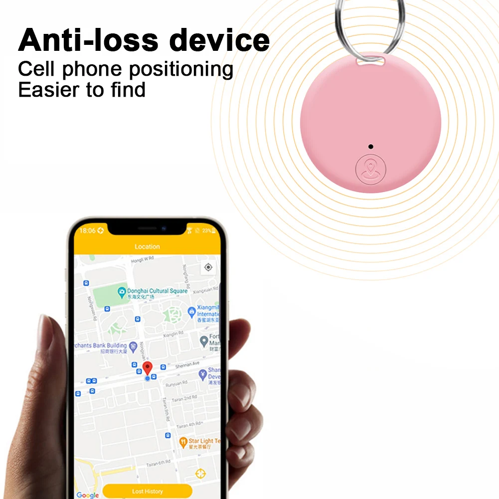 ไร้สายบลูทูธสมาร์ท GPS Tracker Bluetooth 4.0 low-power สําหรับสัตว์เลี้ยงสุนัขเด็กกระเป๋าสตางค์ Anti-Lost ALARM Tag Key Finder