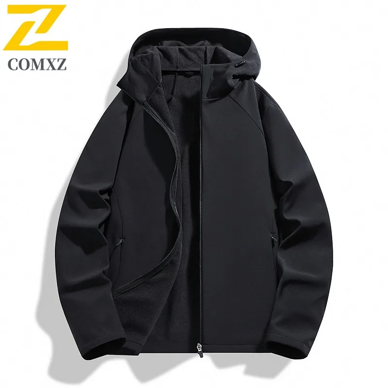 COMXZ سترة التزلج على الجليد 2025 جديد الرجال جودة عالية مقاومة البرد معطف دافئ فاخر مقنعين السفر معاطف الشتاء خفيفة الوزن #3