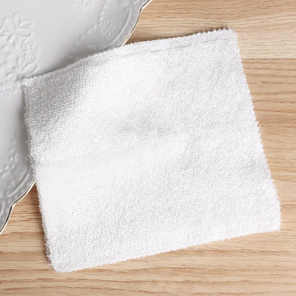 1/5PCS Anti-grease Dish Cloth Bamboo Fiber Wet and Dry Kitchen Cleaning Washing Towels Household Scouring Pad Absorbent Rags