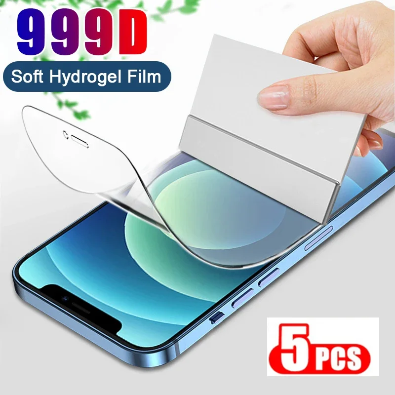 5Pcs Full Cover Screen Protector For Google Pixel 7 8 Pro Hydrogel Film Google Pixel 6Pro 8A 7A 6A 5A 4 XL 4A Screen Protector