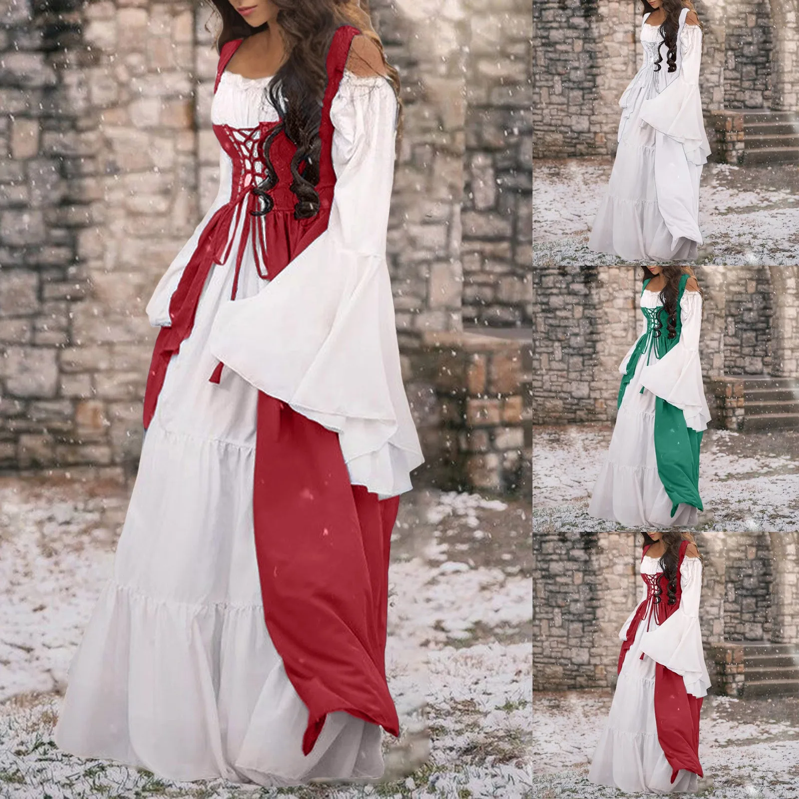 

Women Dress Vintage Sleeve Sweetheart Dress Panel Women Court Dress Long Dress Gothic Dress Robe Femme Vintage