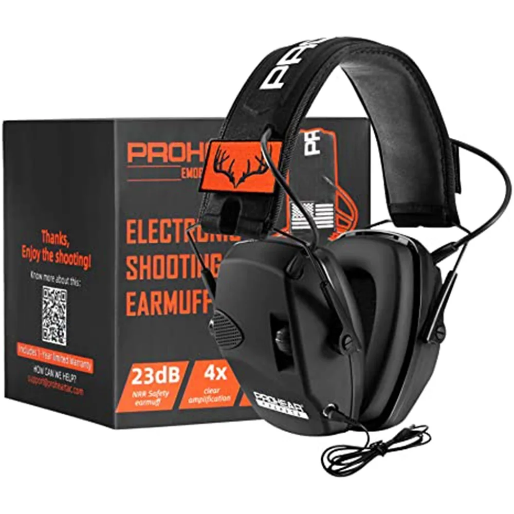 Go! Ear Protection Electronic Hearing Protection Sparta Active Protector for Shooting Earmuffs NRR 23dB Noise Reduction