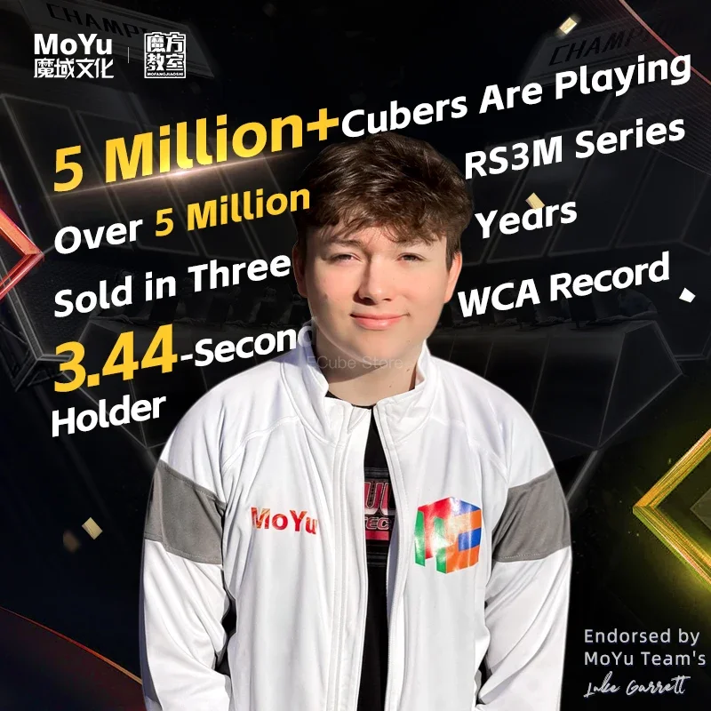 [Picube] MoYu RS3M V5 3x3 Magnetic Magic Cube Professional Cubo Magic Speed 3x3x3 Cube RS3M Moyu Cubing Puzzle Toys