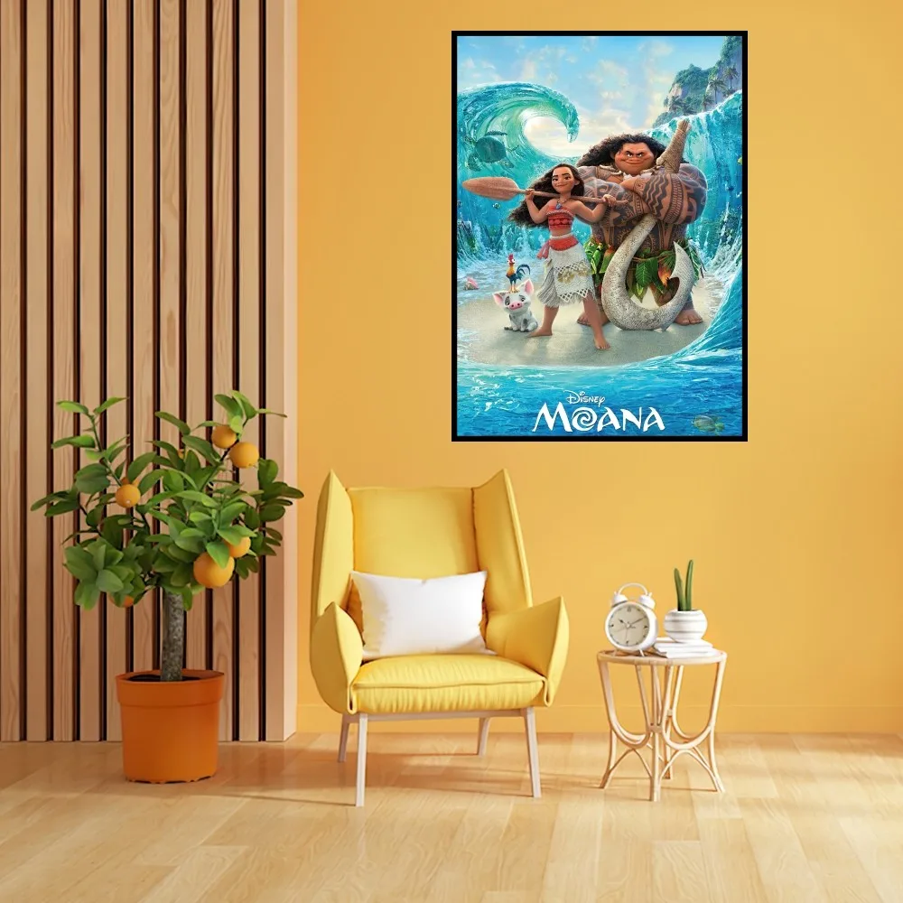 Disney Moana Maui Poster Prints Wall Painting Bedroom Living Room Decoration Office Small