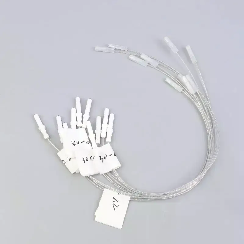 2/4 peças de fio de ignição com eletrodo cerâmico e conjunto de eletrodo cerâmico para ignição de churrasqueira 30/40/45/50/60cm
