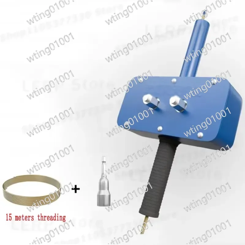 for Electrician Semi Auto PVC Conduit Threader Labor Saving Wire Pulling Tool for Concealed Pipe Installation Efficient