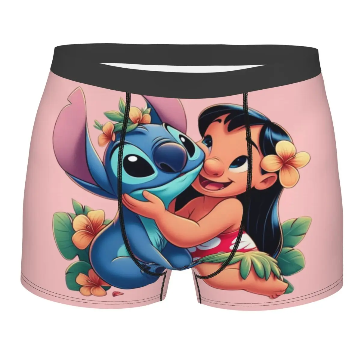 

Cartoon Anime Manga Stitch Lilo Boxer Shorts Men 3D Printed Male Soft Underwear Panties Briefs