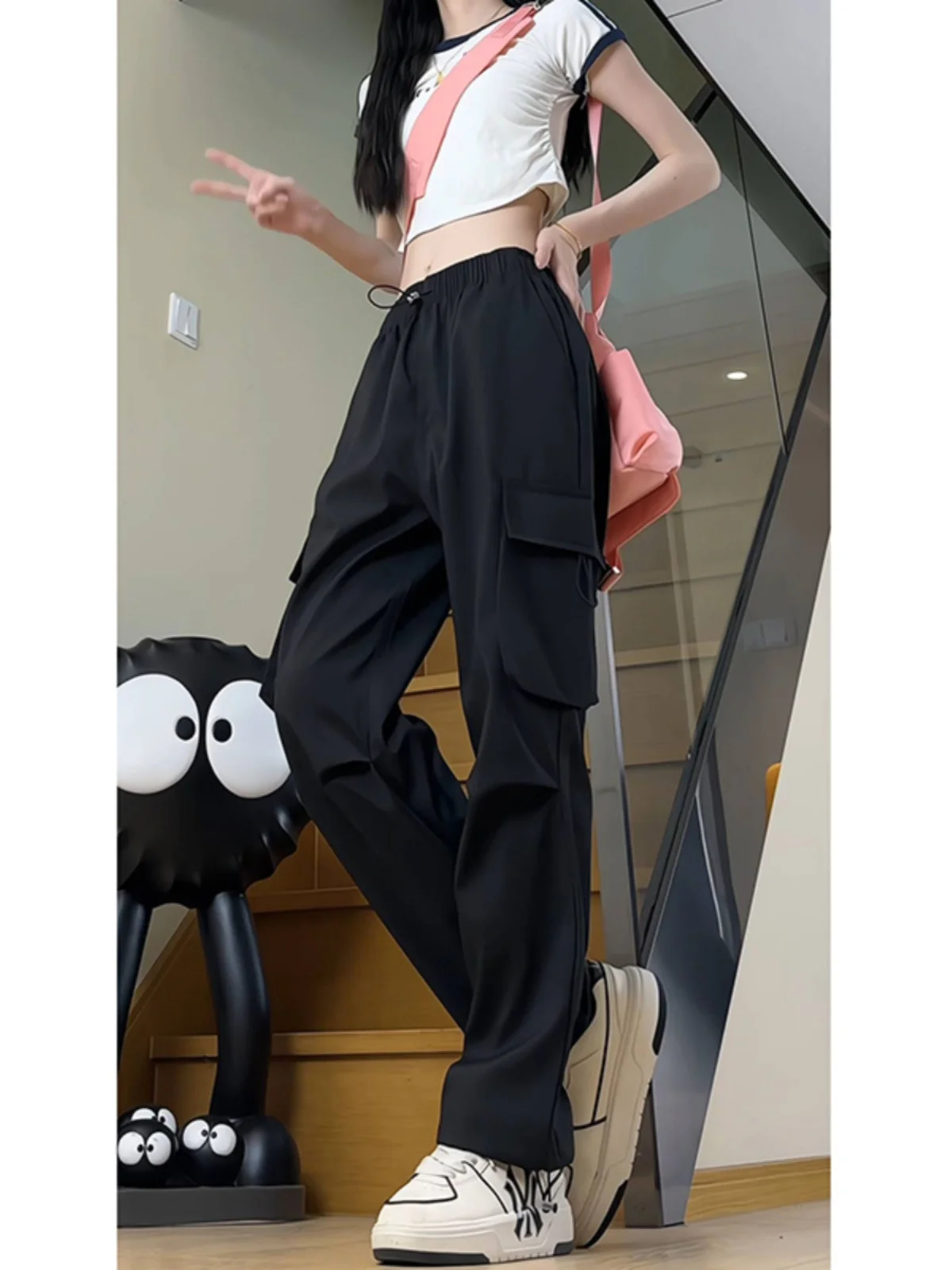 

Bla Ice Silk Парашютные брюки Мужские летние тонкие брюки с несколькими кетами Qui Dry Спецодежда с высокой талией Американские тактические брюки