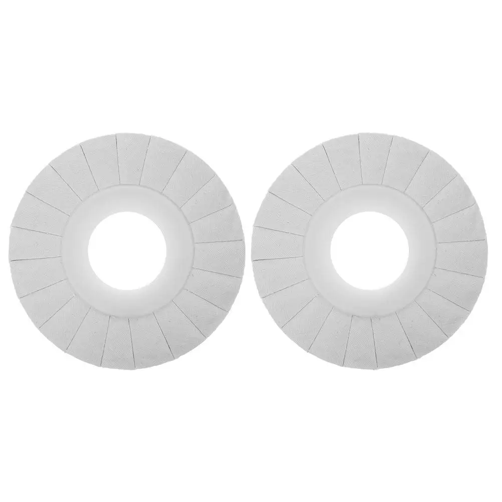 2Pcs Edgebander Cloth Wheel for Stainless Steel Copper Aluminium Metals Polishing Buffing Wheel Edge Banding Machine Accessories