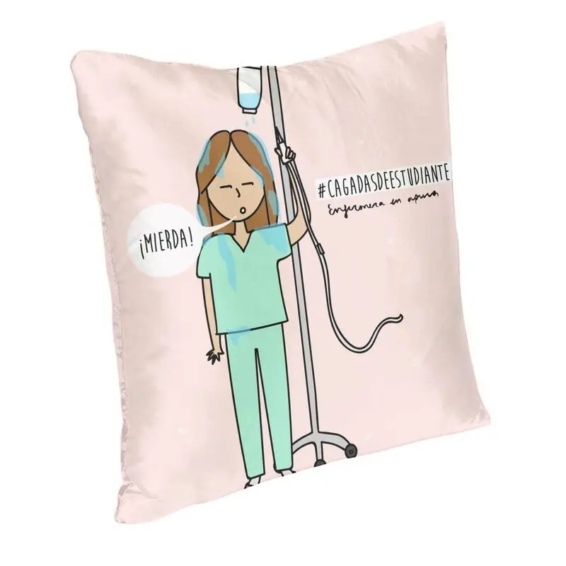 Custom Baptism Of Nursing Student Square Throw Pillow Case Home Decor 3D Two Side Printed Medical Nurse Cushion Cover for Sofa