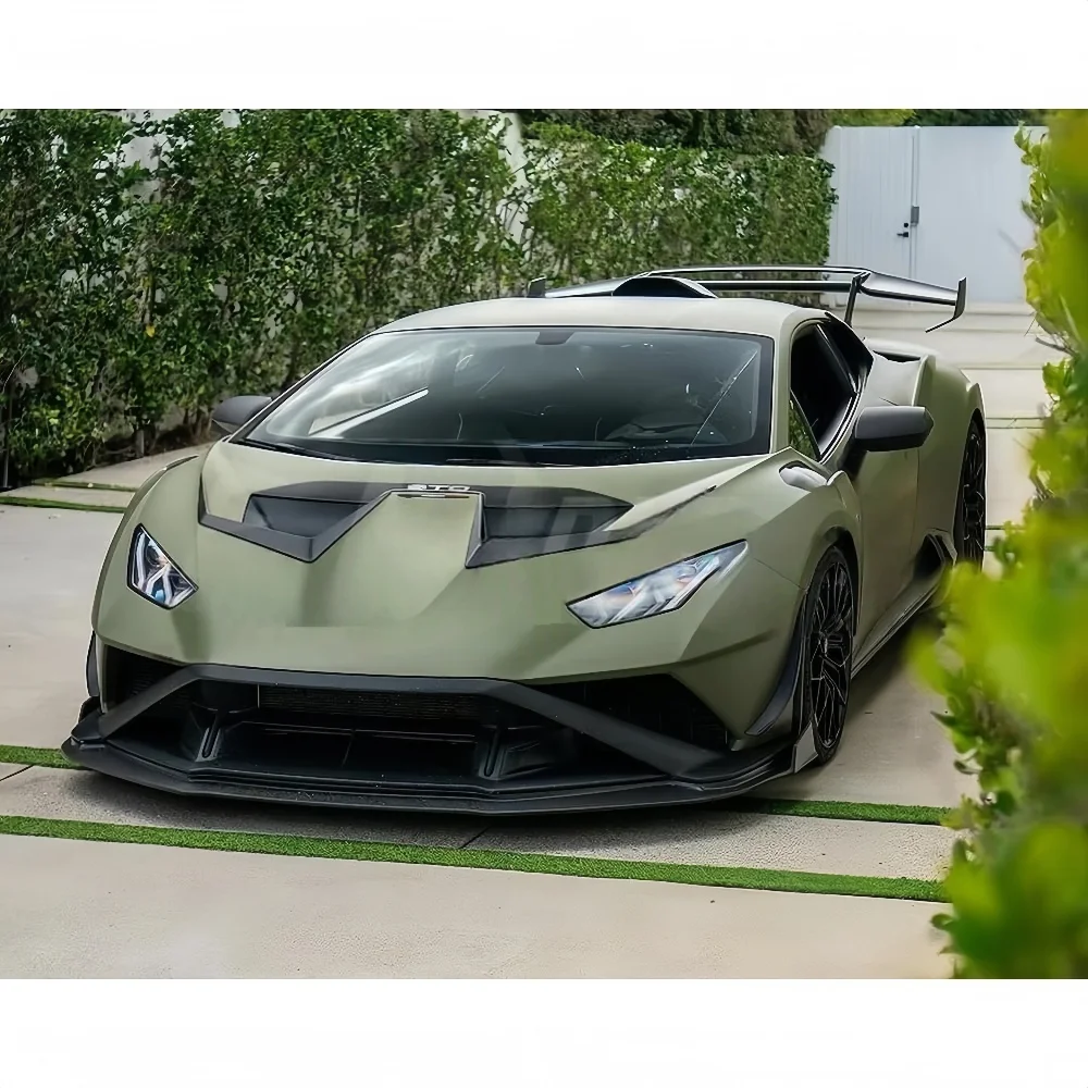 

V-style High-quality Dry Carbon Fiber Front Lip for Lamborghini Huracan STO Body Component Upgrade and Modification