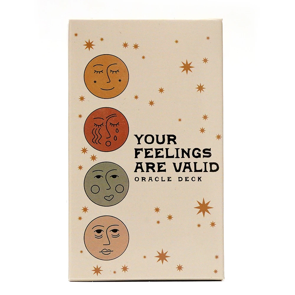 48 Pcs Cards Your Feelings Are Valid Oracle Deck 10.3*6cm Mental Health Oracle Mood Deck