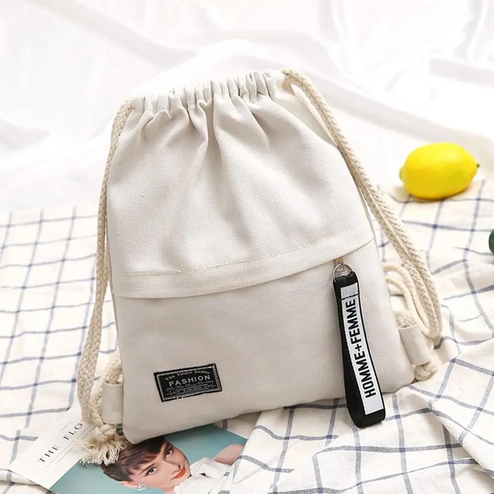 Riding Camping Bundle Pocket Yoga Bags Fitness Bag Travel Bag Canvas Drawstring Bag Drawstring Pocket Outdoor Backpack Knapsack