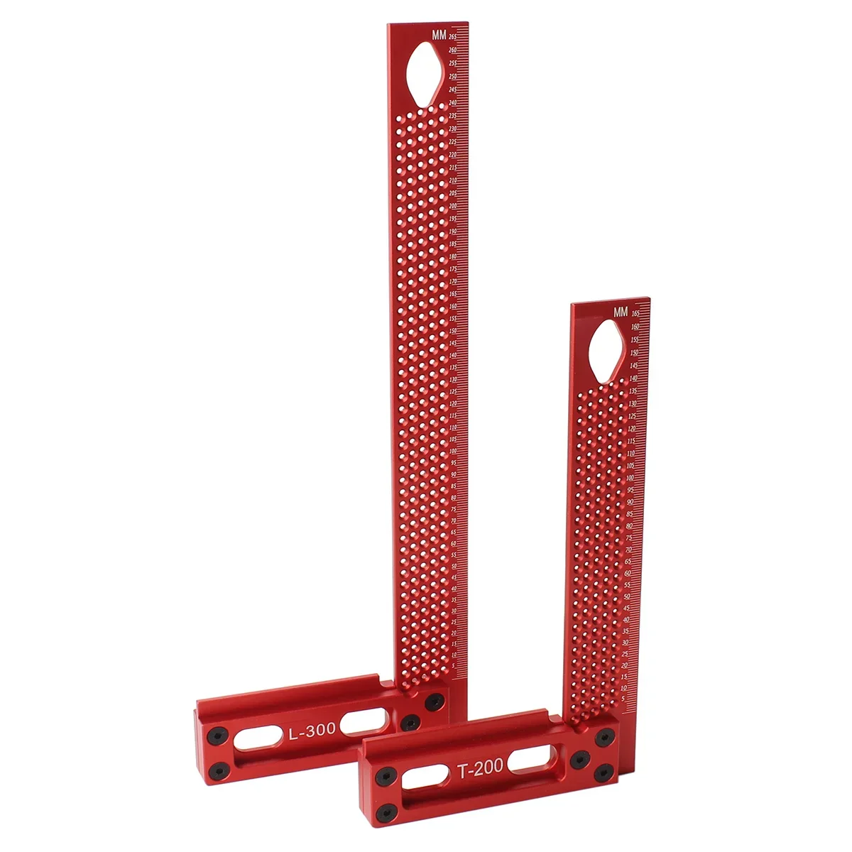 

200/300 мм прецизионный деревообрабатывающий чертилка квадратная маркировка Т-линейка из алюминиевого сплава позиционирование отверстий перечеркнутый маркировочный калибр