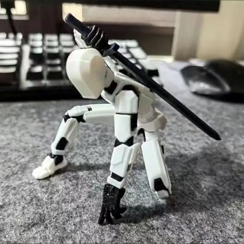 Full Joint Action Puppet Soldier Ornament 3D Printing 3rd Generation Dummy Stickman Simulation Cool Toy DIY Table ornaments