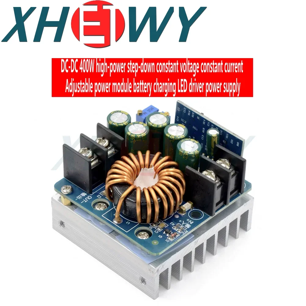 DC-DC 400W DC 10V-60V High-power Step Down Buck Converter  Constant Voltage Constant Current Adjustable Power Supply Module