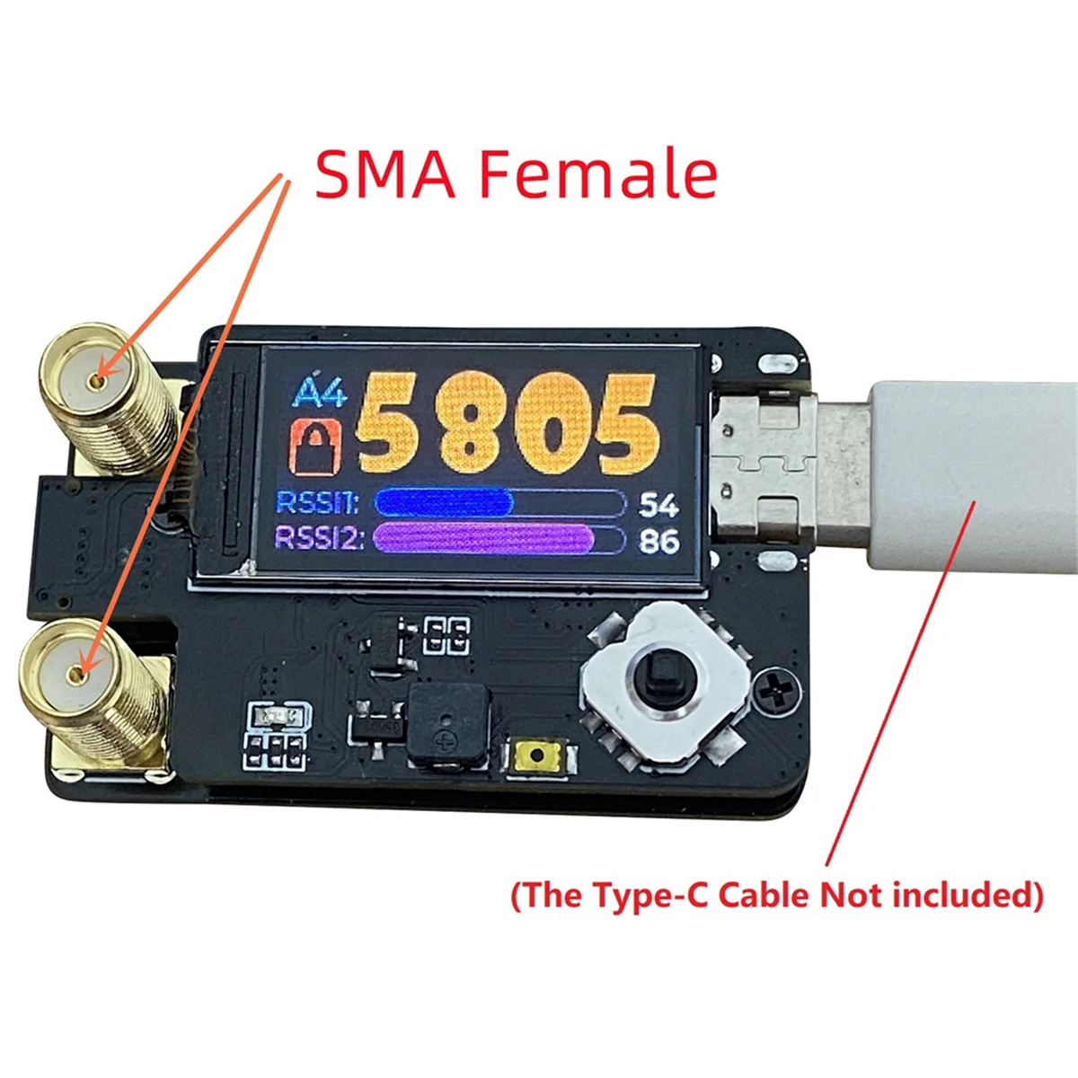 ESP32 RX5808 5.8G PLUS Dual Antenna Receiver Module for /Fatshark / V1 V2 FPV Drone Glasses,SMA Female