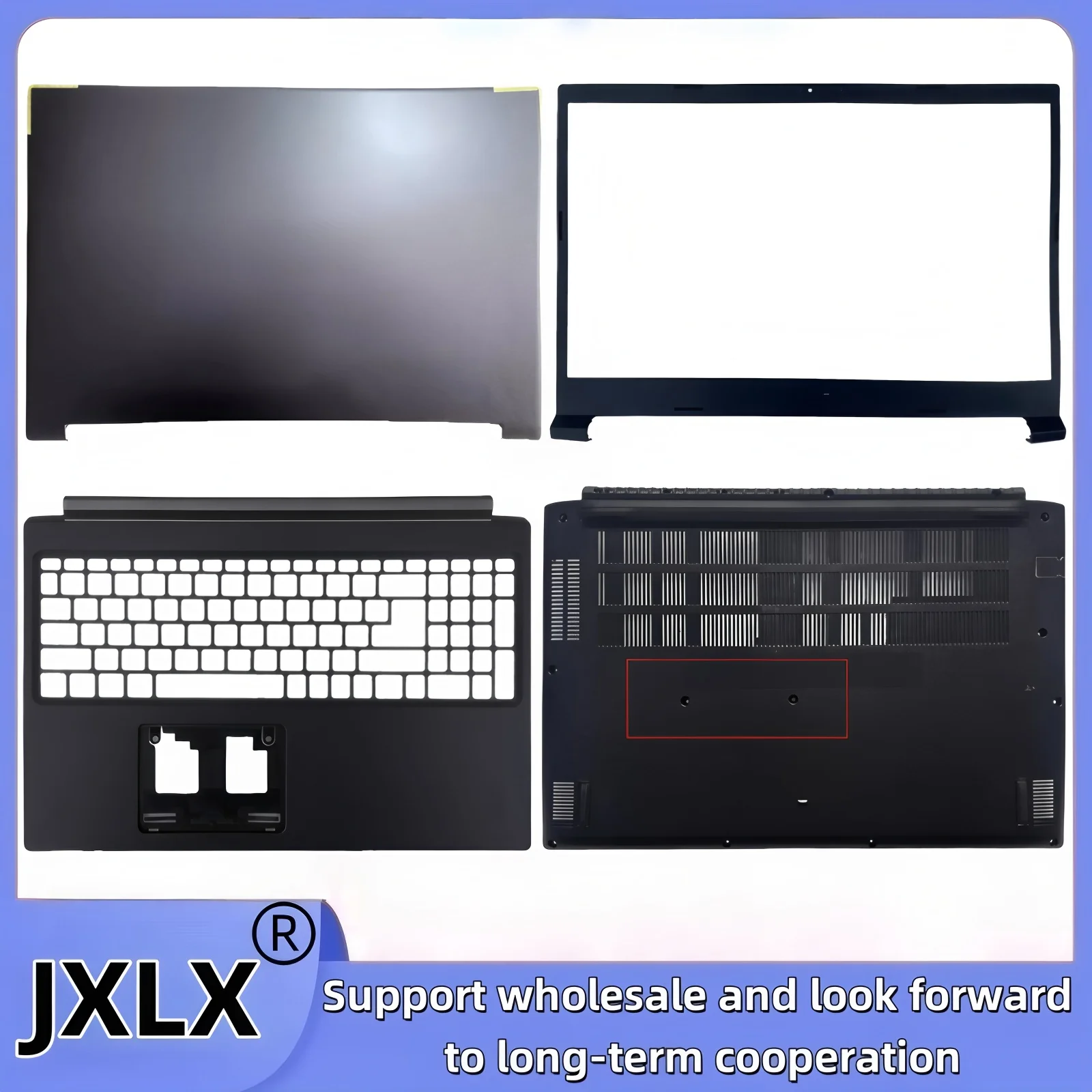 New For JXLX® Aspire 7 A715-41G/A715-42G/A715-74G/A715-75 N19C5 Laptop LCD Back/Front Bezel cover/Palmrest Cover/Bottom Base