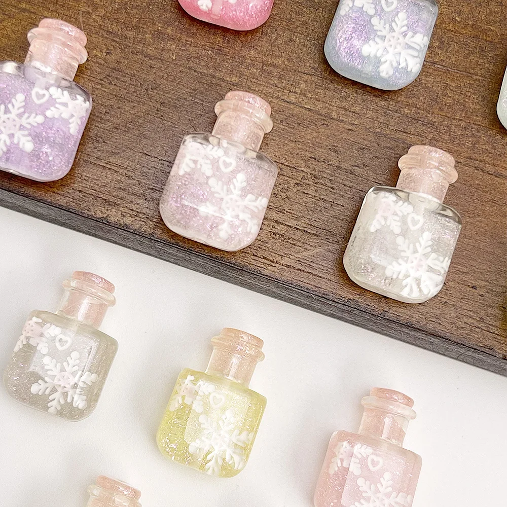 تصميم ودي 20 قطعة 12*19 مللي متر خرز ذاتي الصنع/صناعة يدوية/تأثير أورورا/خرزة راتينج ذاتية الصنع/شكل زجاجة عطر/إكسسوارات مجوهرات # 19613 #5