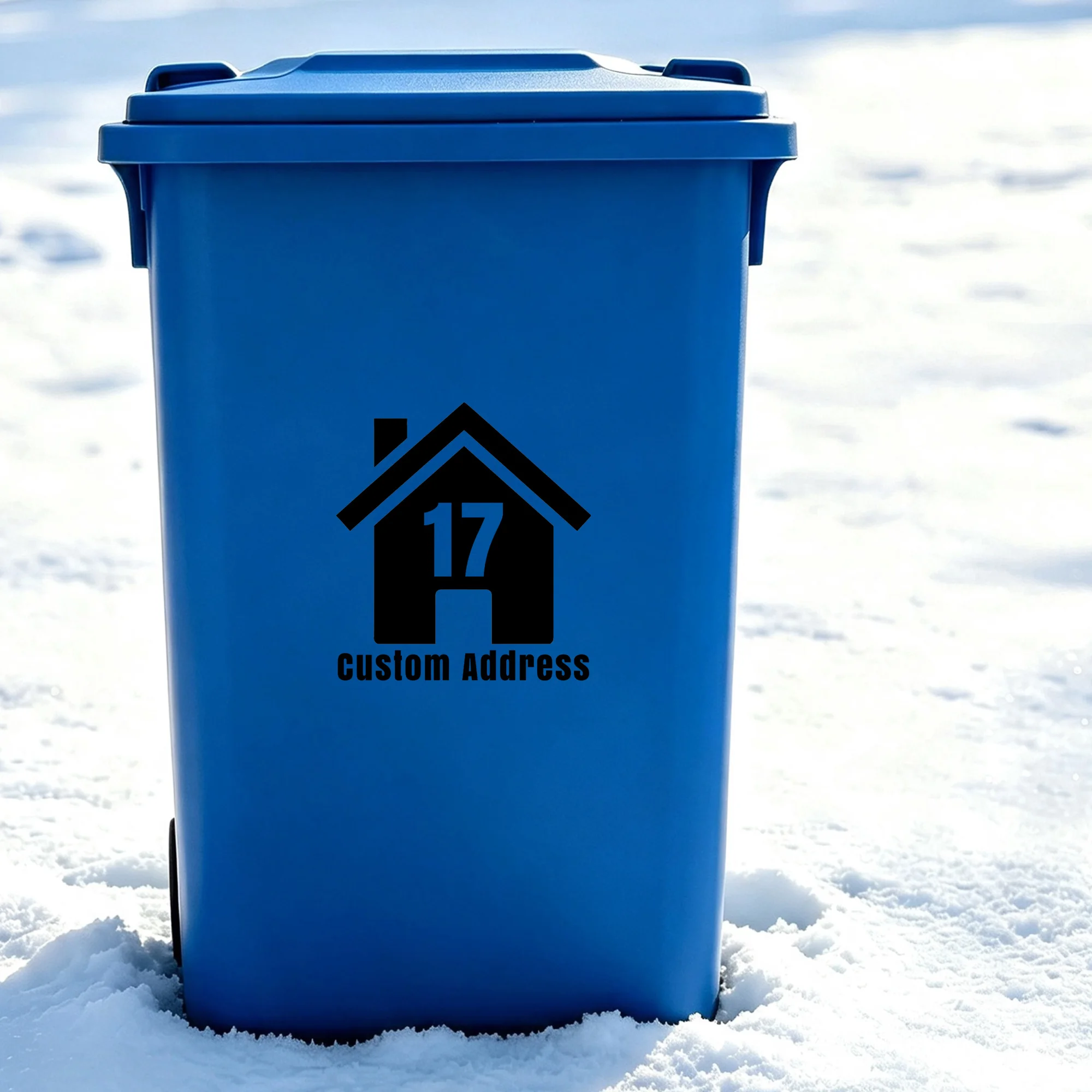1PC/3PCS Custom House Number and Address Bin Stickers Personalized Self‑Adhesive Decals for Garbage Bin Home Outdoor Decor