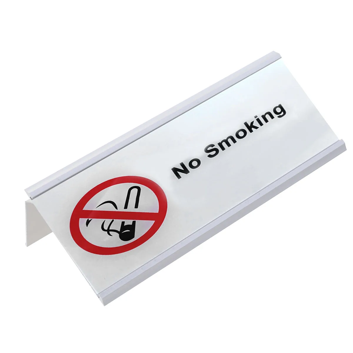 

L Shaped Aluminum Table Business Card Holder Desk Nameplate Storing ID Credit Cards Material Ideal Gift