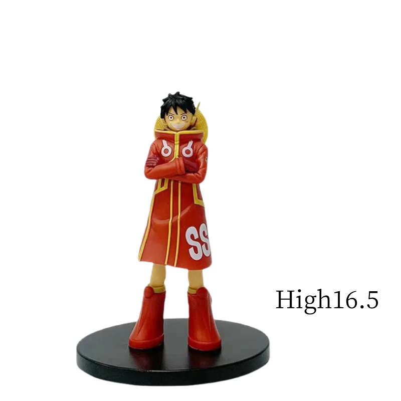 Figura de One Piece Luffy Roronoa Zoro, modelo de personaje de Anime, funda de ordenador, adorno de escritorio, regalo, estatua de colección para niños