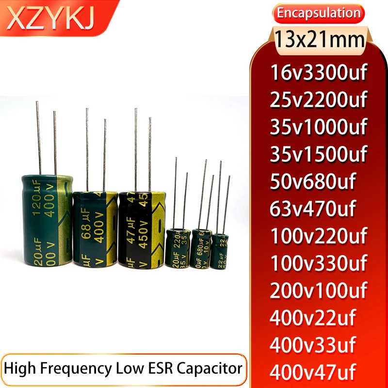 

13x21 16v3300uf 25v2200uf 35v1000uf 35v1500uf 50v680uf 63v470uf 100v220uf 100v330uf 200v100uf 400v 22uf 33uf 47uf capacitor