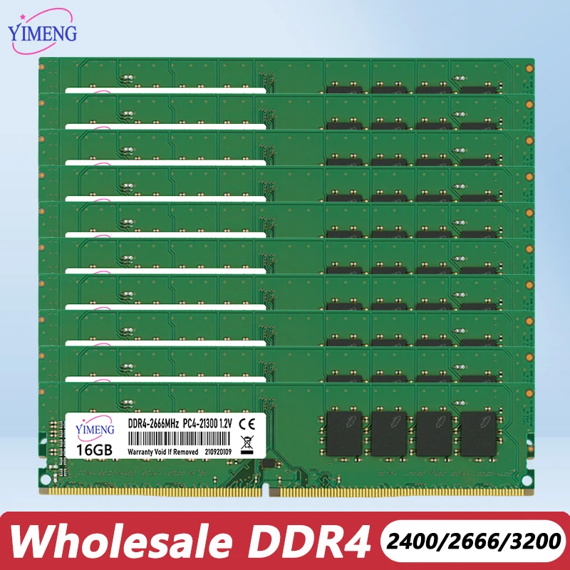 10Pcs DDR4 16GB 8GB 4GB Desktop Memories Ram PC4 2133 2400 2666 3200Mhz 1.2V 288Pin 17000 19200 21300 25600 DIMM Memory Ram