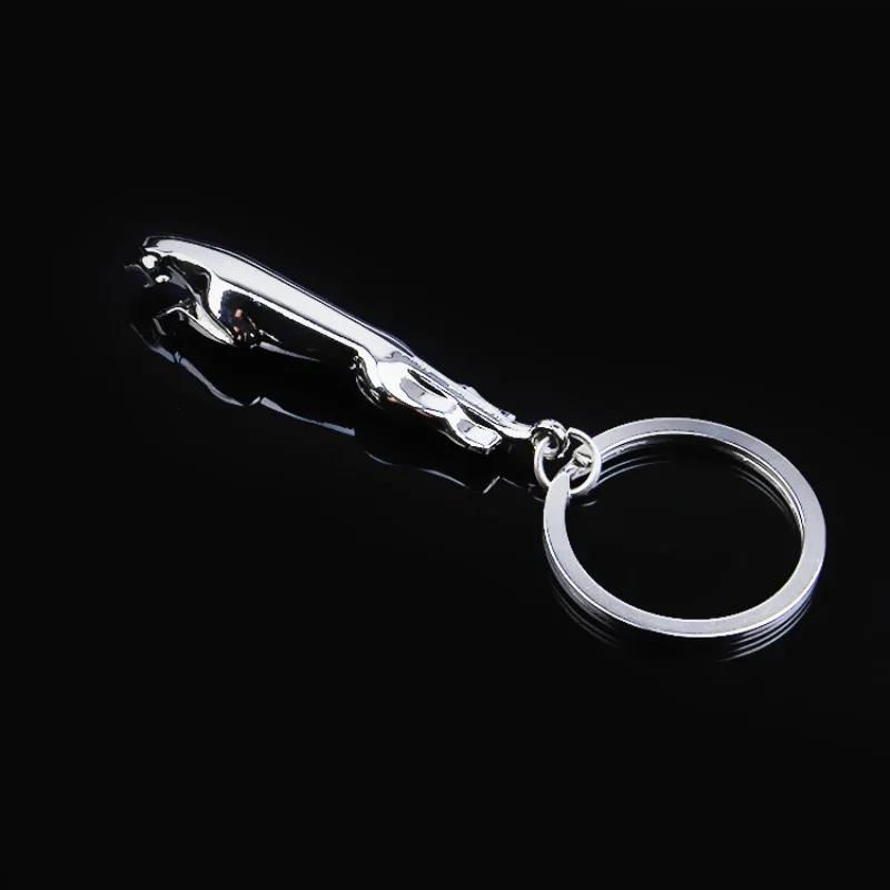 Alloy Car Luxury Leopard Head Key Chain Key Rings Holder Keychains For Jaguar F-PACE XJ XE XF XJ F-TYPE E-PACE