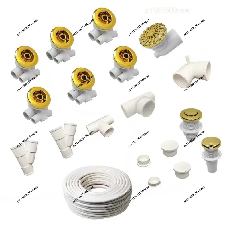 European Whirlpool Air Massage Bubble Jet System Spa Jet Kit Hot Tub Jet System Spa Accessories