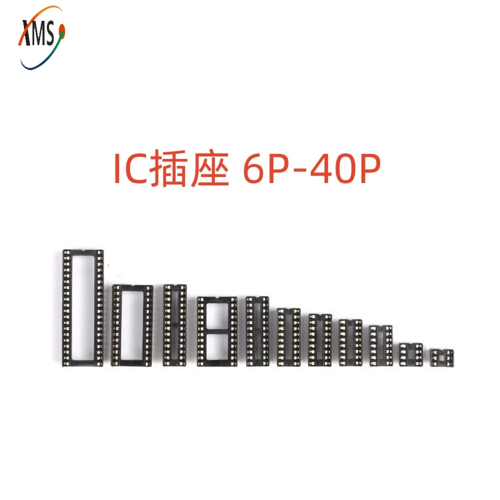 IC Holder IC Socket 6P 8P 14P 16P 18P 20P 24P 28P 40PIC Holder Narrow Body Wide Body DIP6-DIP40