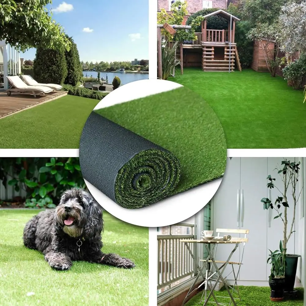 

Artificial Grass Turf Lawn - 2Ftx8Ft(16 Square Ft) Indoor Outdoor Pet Synthetic Grass Rug Carpet Backdrop For Garden Backyard