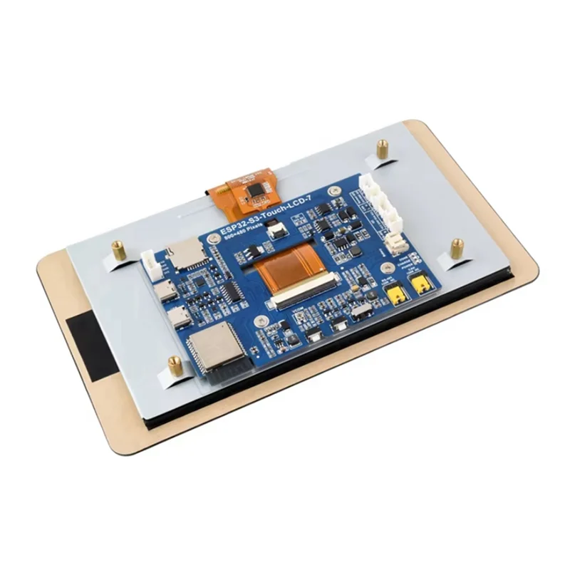 Esp32 s3 sem toque lcd 7 Polegada tela de exibição capacitiva 800x 480 placa desenvolvimento xtensa lx7 wifi bt5 pode sensor rs485