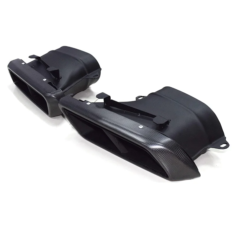Auspuffspitze für 2014–2018 Mercedes Benz C-Klasse W205 C200 C300 C260 Up C63 Look Auspuffrohr Kohlefaser-Schalldämpferspitzendüse