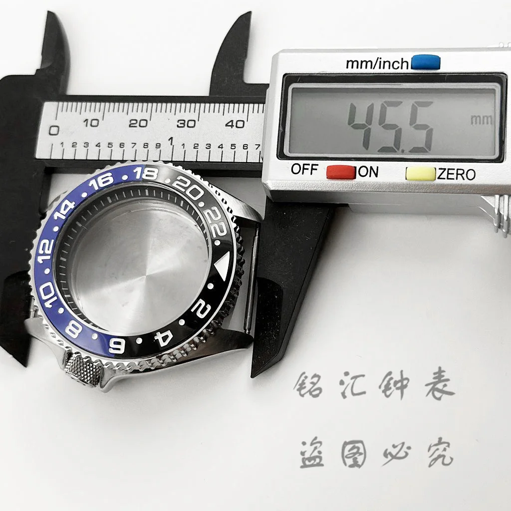 42MM Black Ring 007 009 Watch Case With High Quality Sloping Bezel For NH34 NH35 NH36 NH38 NH70 NH72 Movement