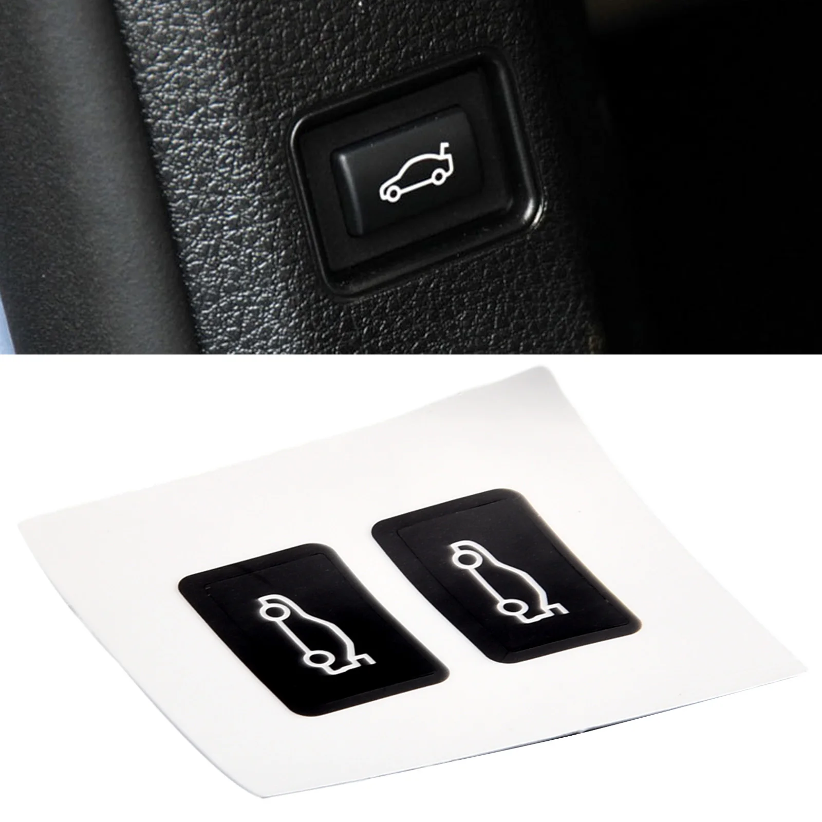 Car Button Tailgate Button Cover Repair Sticker Trunk Switch Button Sticker For BMW 3 5 7  Series F20 F30 F35 F10 Accessories  