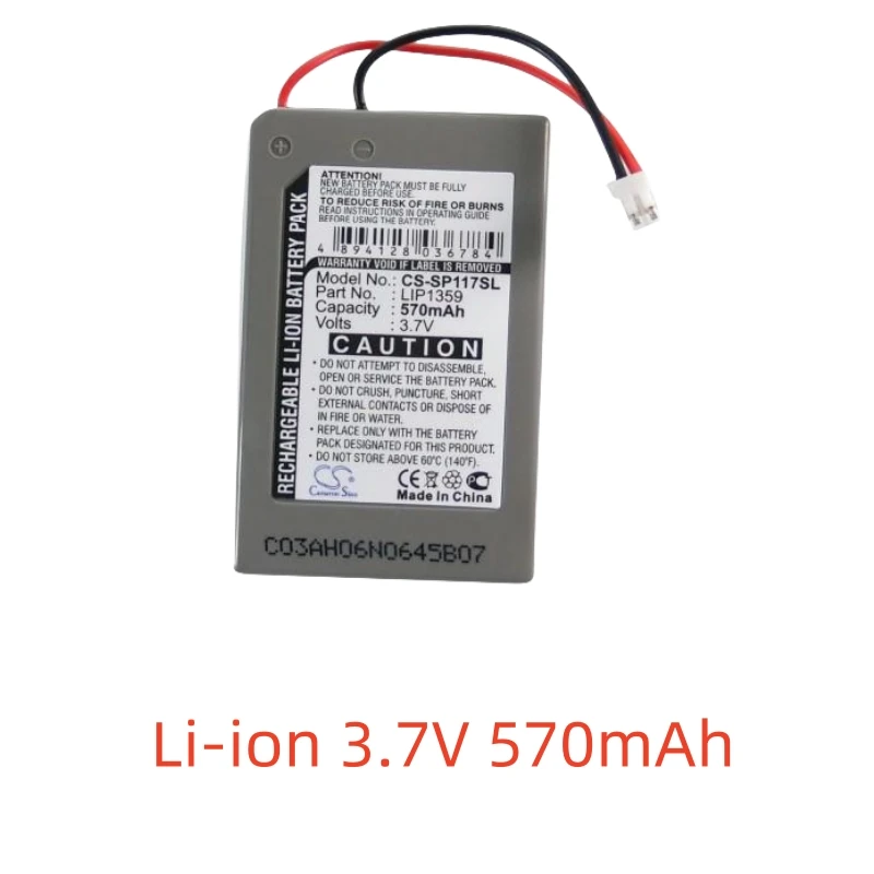 

CS Li-ion Game Console Battery for Sony,570mAh,Dualshock 3,Wireless Controller,CECHZC2E,CECHZC2H,LIP1359