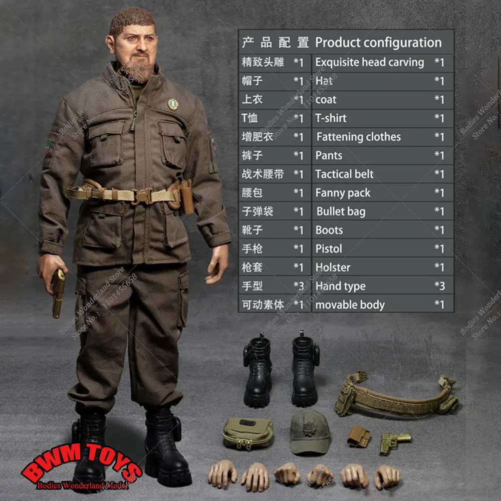 WOLFKING WK-89028A 1/6 Scale Republic of Chechnya Leader Рамзан Кадыров 12Inch Male Solider Action Figure Model Toys