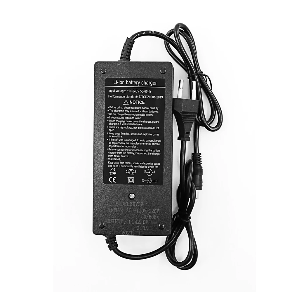 LiitoKala 42V 3A lithium battery charger for 10S 36V li-ion battery pack electric scooter charger Connector XLR