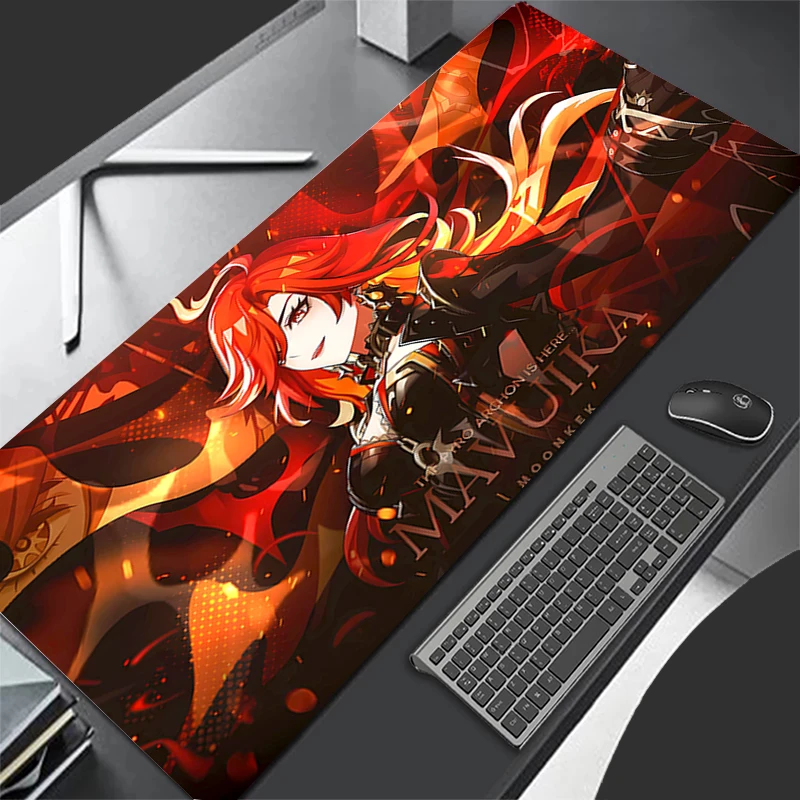 Mousepad Computer Gaming Accessories Keyboard Pad Office PC G-genshin Impact Mavuika Rubber Mouse Pad Decoracion Desk Mouse Mat