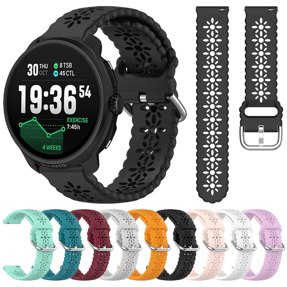 20 22 mm Silikonarmband für SUUNTO Race 2/Ocean Correa Armband für SUUNTO RACE Run/S VERTICAL 9 PEAK 3 Fitness-Ersatzbänder