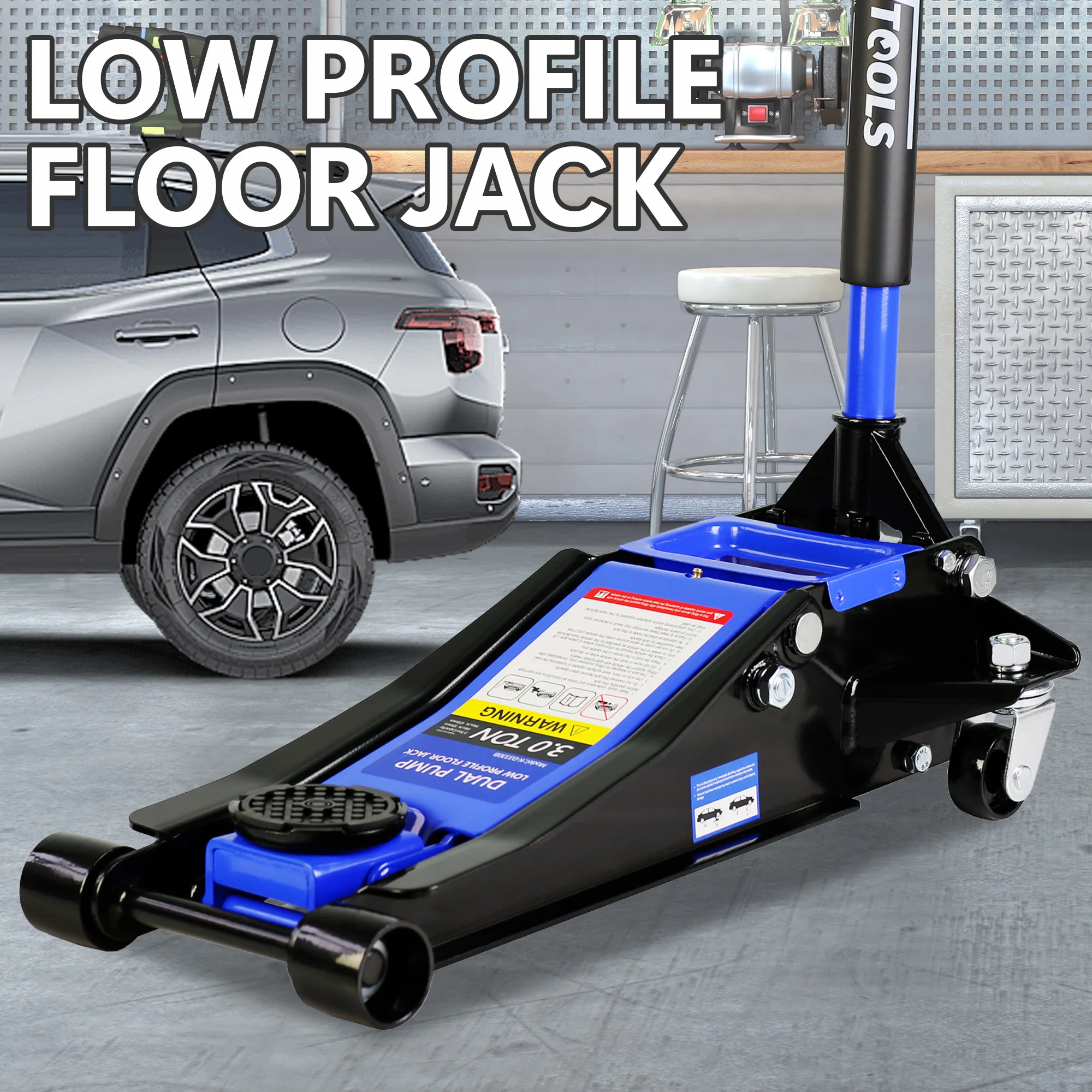 Electric Horizontal Jack Car Repair Tools 12V Car Jack Comes with Tool Kit