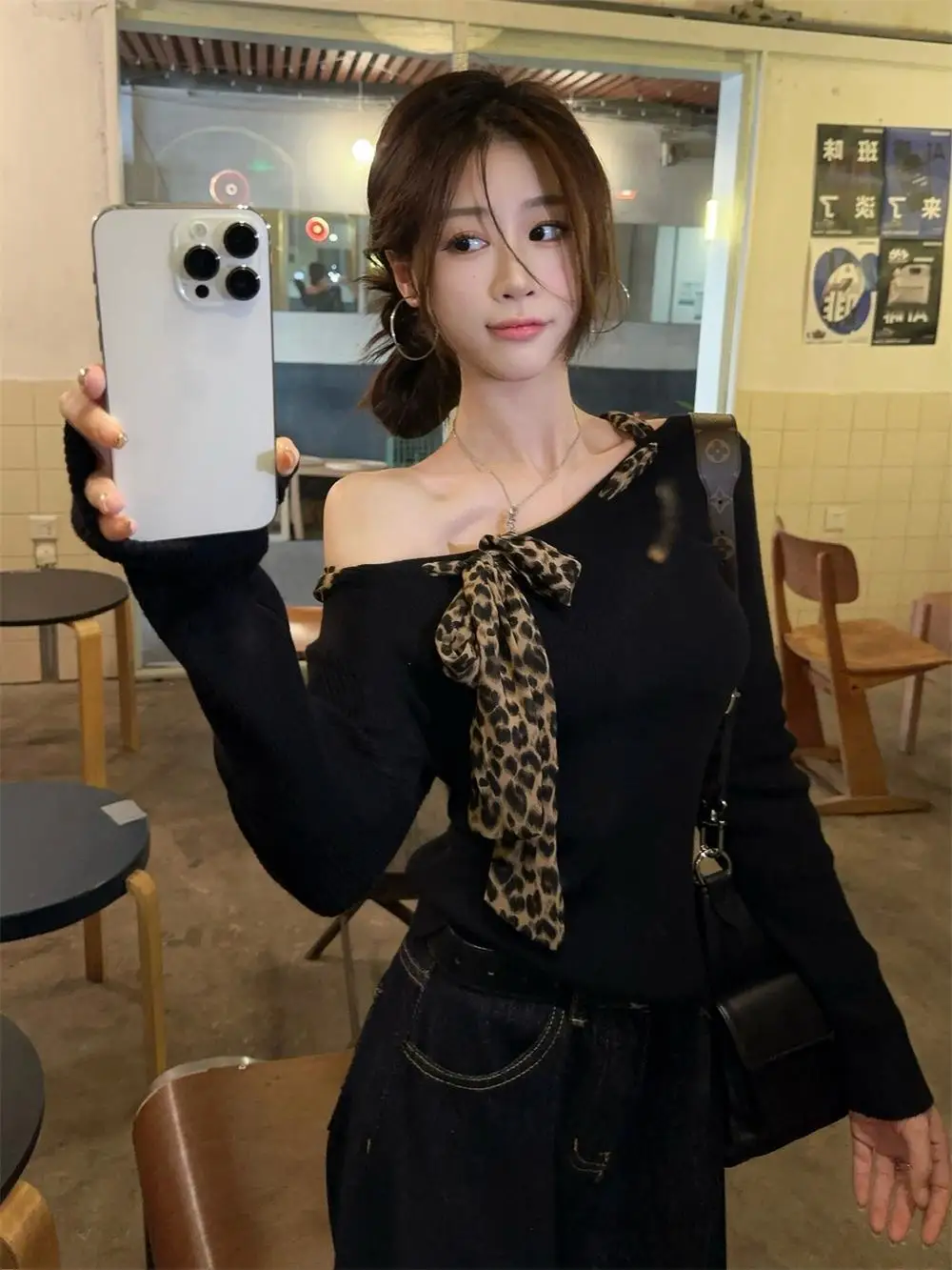 

Sweaters Jumpers Pullovers Womens Autumn New Women'S Clothing Poleras Zebra Stretch Leopard Outdoors Tops Streetwears