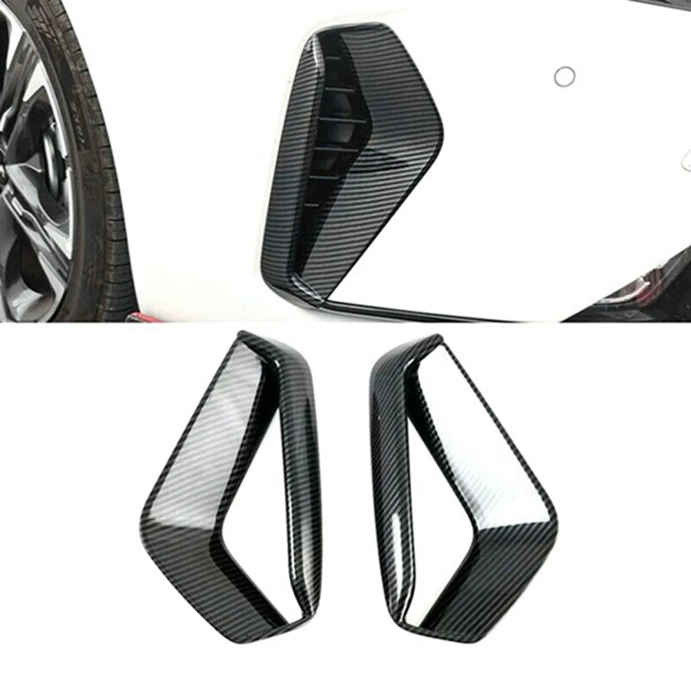 For Kia K5 Optima 2020 2021 2022 ABS Carbon Fiber Car Front Fog Light Lamp Cover Trim Decor Frame Sticker