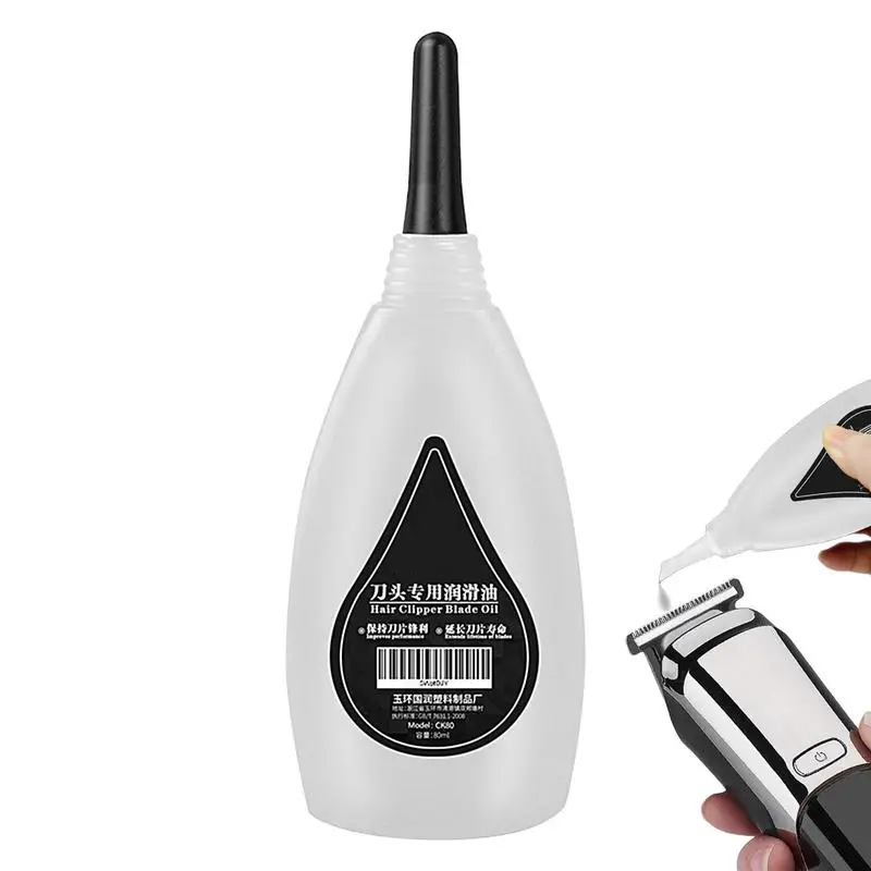 Hair Clipper Blade Oil 80ML Premium Lubricating White Oil For Electric Shaver Beard Trimmer Razor Anti-Rust Protection