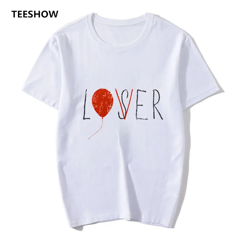 Women New Summer Fashion Punk T shirt Unisex Casual Short Sleeve Print Loser Lover It Inspired T-Shirt Tops Tee Female Dropship